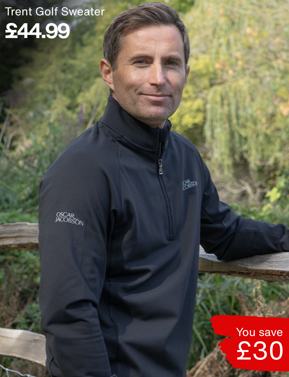 Trent Sweater Oscar Jacobson Page Banner