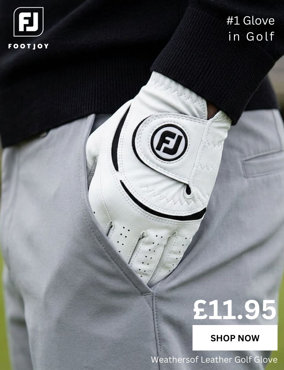 FootJoy Mens 2026 WeatherSof LH Ultimate Grip Leather Performance Golf Glove