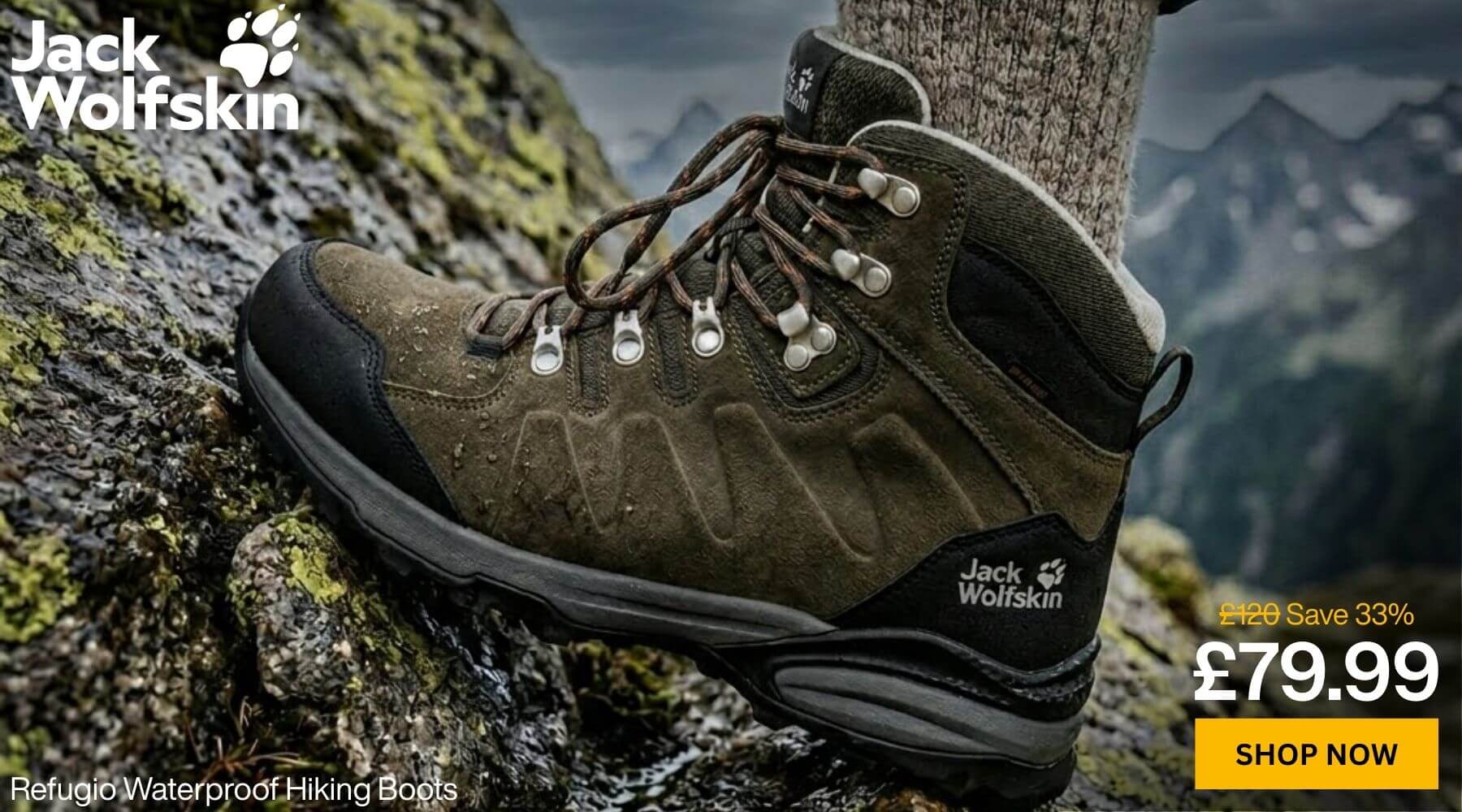 Jack Wolfskin Mens Refugio Texapore Waterproof Hiking Boots