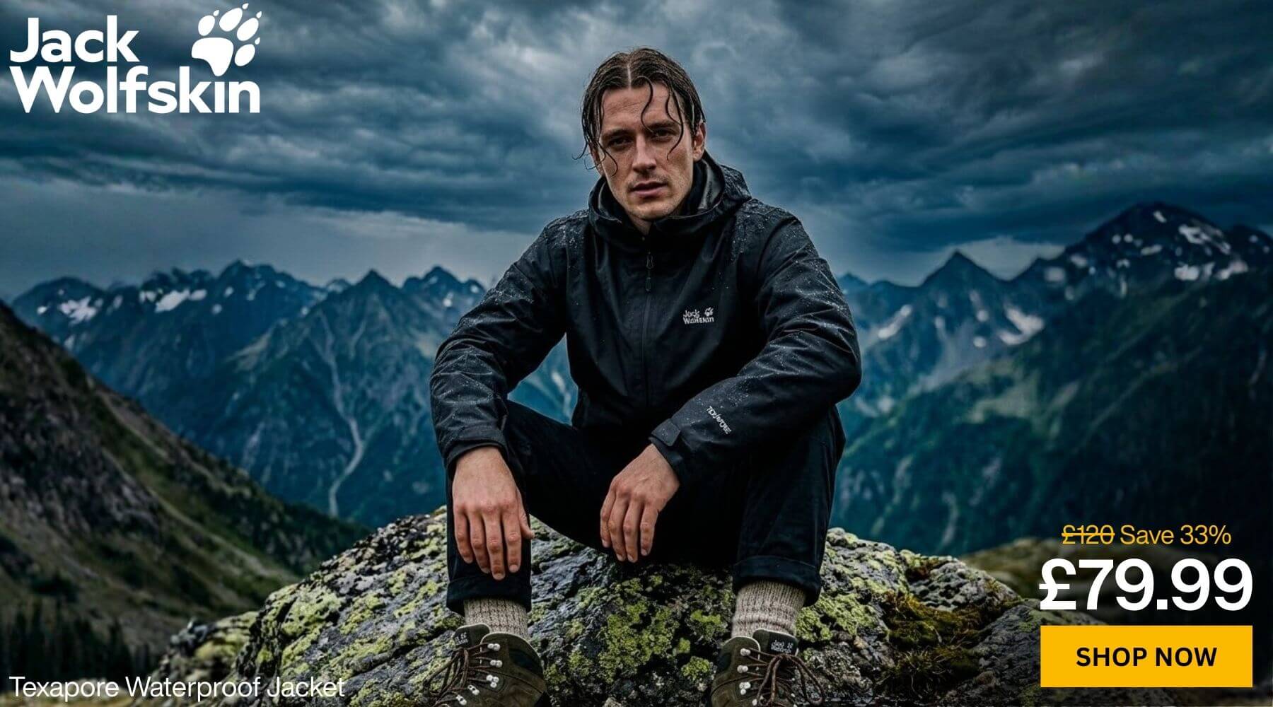 Jack Wolfskin Mens Texapore Waterproof Windproof 2L Jacket