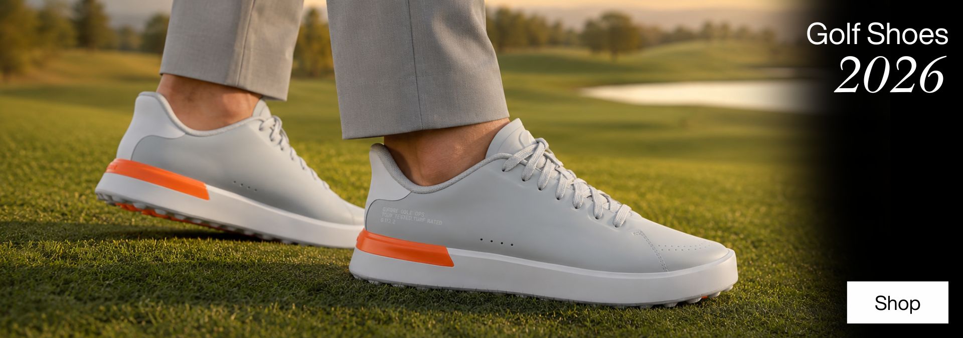 G/Fore Mens G.112 Hybrid Water Repellent Spikeless Comfy Golf Shoes