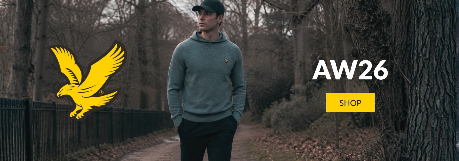 Lyle & Scott Golfing Brand Banner Model Shot