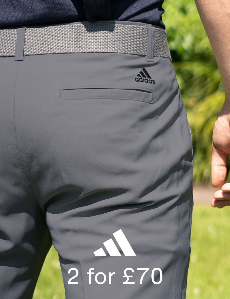 adidas 2 for &pound;70 Performance Ult 365 Golf Trousers Banner