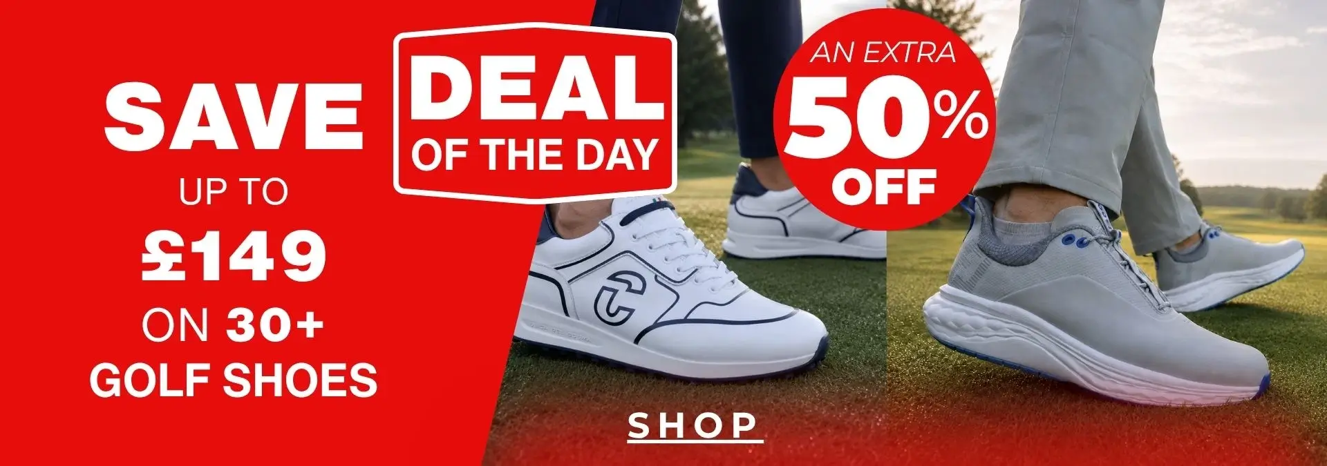 Deal of The Day - Up to £149 OFF Golf Shoes - Today Only!