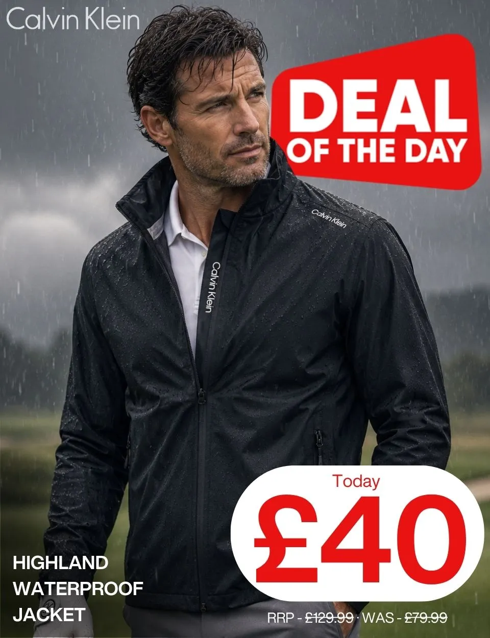 Calvin Klein Mens 2026 Highland Waterproof Breathable Jacket