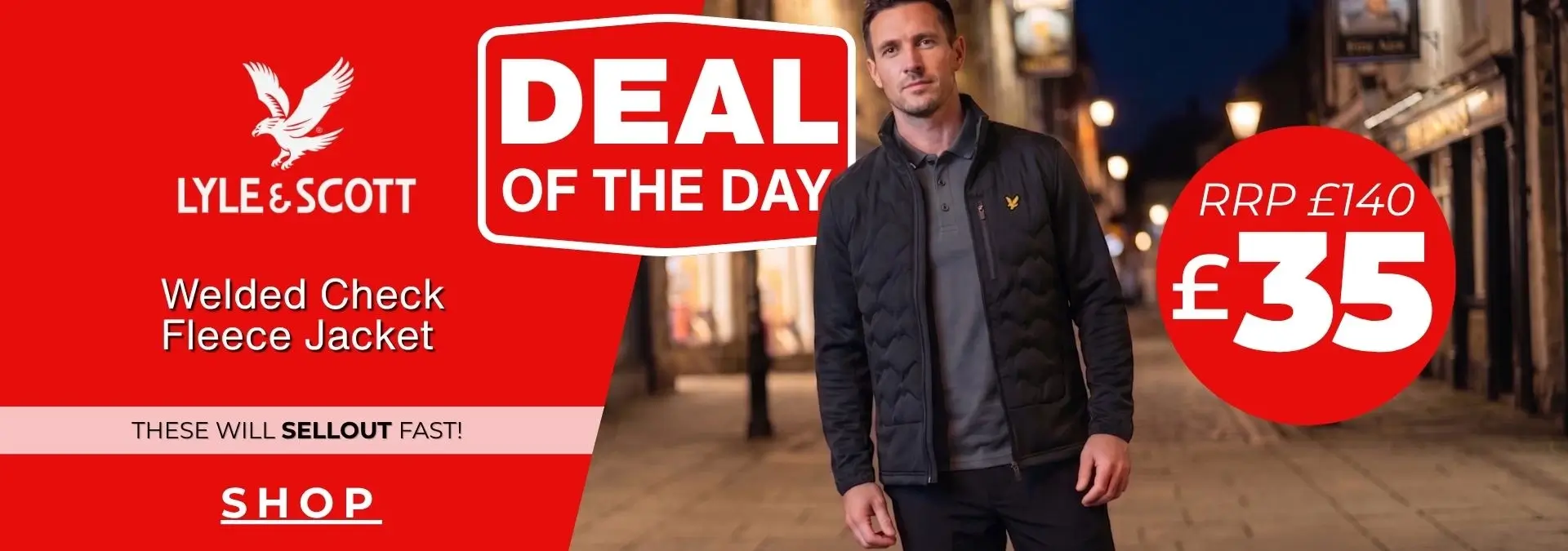 Lyle & Scott Mens Welded Check Chest Pocket Warm Regular Fit Fleece Jacket