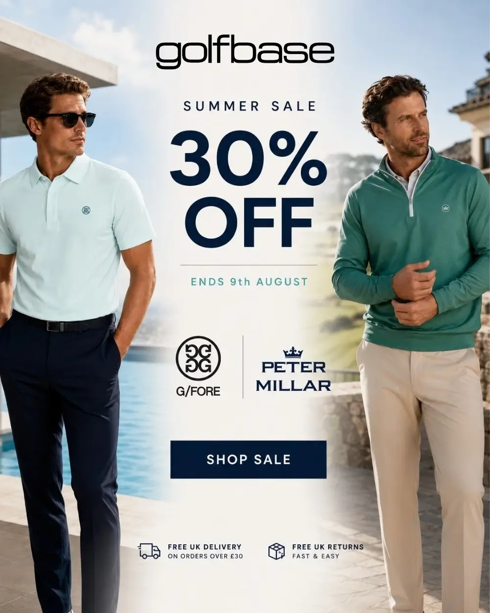 Peter Millar & G/Fore 2026 Sale! 30% Off