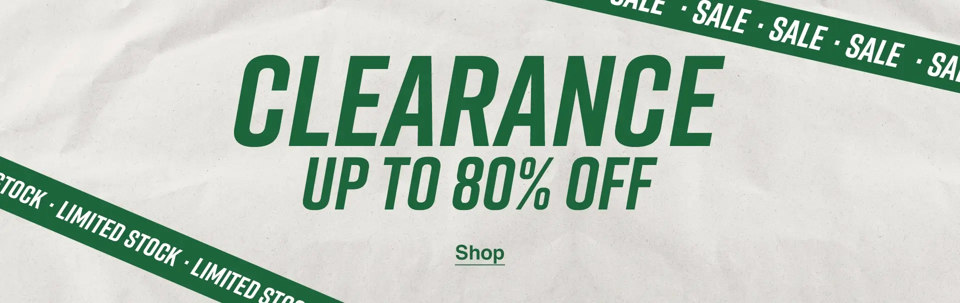 Clearance - Up to 80% off