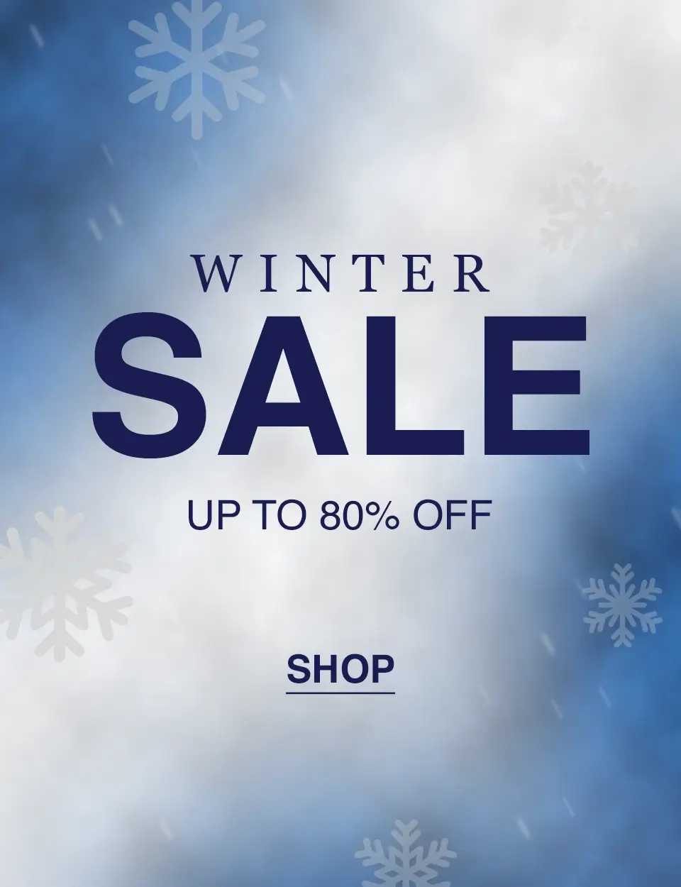 Winter Sale - Up to 80% off