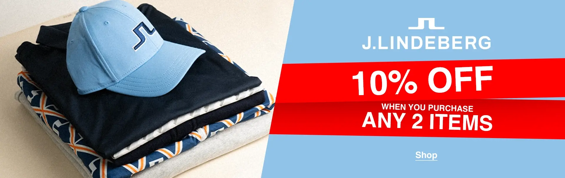 J.Lindeberg - 10% off when you purchase any 2 items