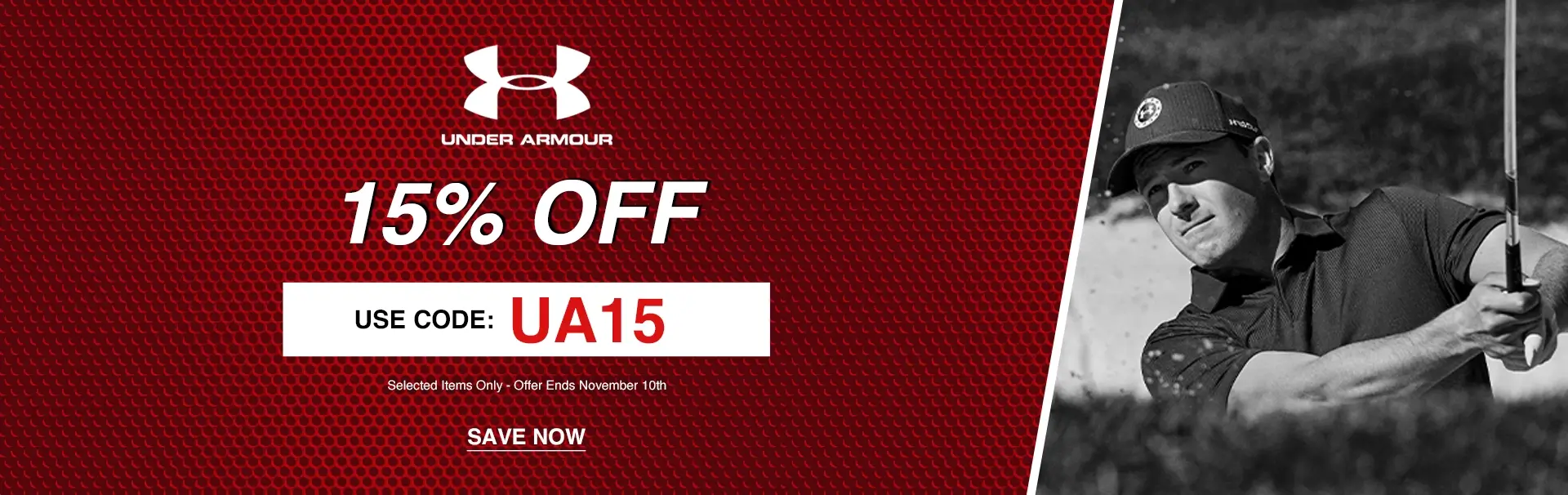 UNDER ARMOUR 15% OFF